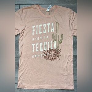 Bella Canvas Women’s Size Small Graphic Tee Tshirt Fiesta Siesta Tequila Repeat